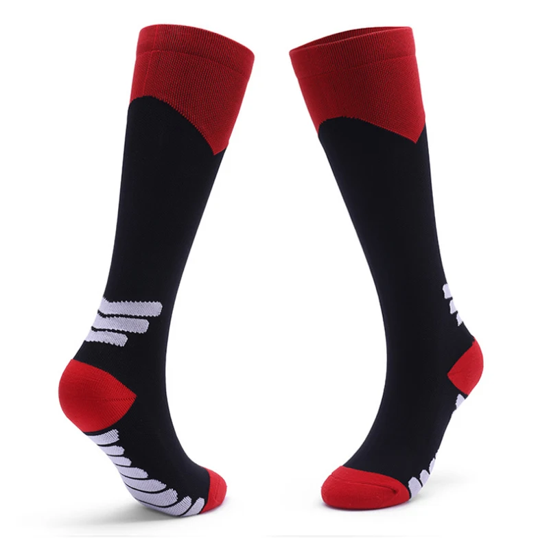 Мужские футбольные носки, чулок, градуированная поддержка спортивные противоскользящие и дезодорирующие эластичные повседневные носки спортивные носки