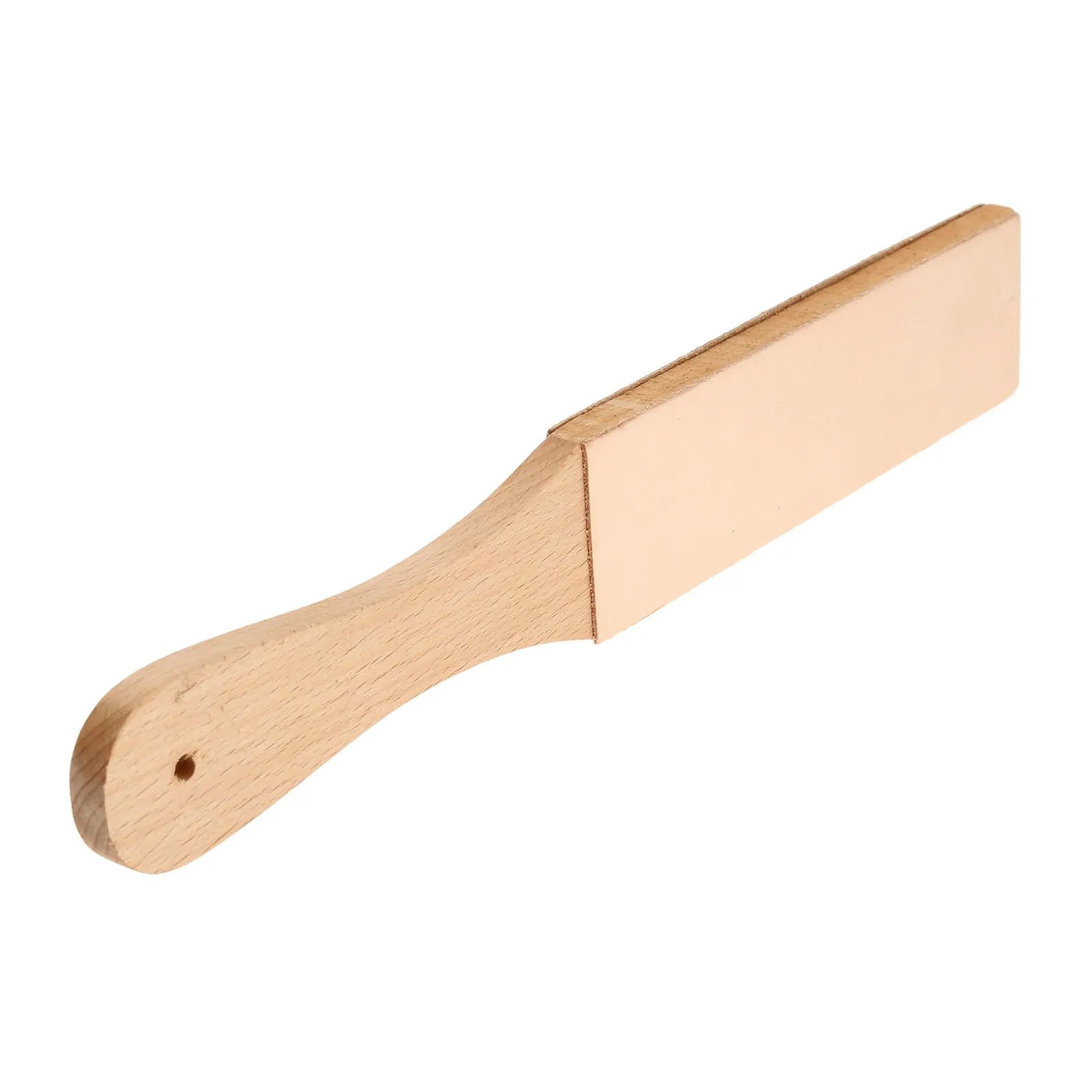 

1pc Wood Handle Leather Cutting Tool Double Sided Polish Compound Shaving Razors Knives Leather Sharpening Strop Tools
