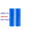 2pcs/lot 100% Doublepow new original 18650 battery 3.7v 2600mah 18650 rechargeable lithium battery flashlight battery