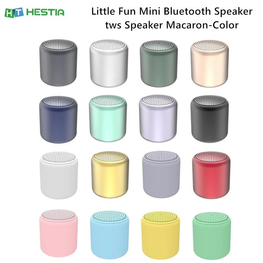 

Little Fun Mini Bluetooth Speaker tws Macaron Speaker Android USB Interface Omnidirectional Sound Bass 400mAh Audio Speaker