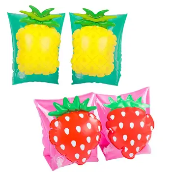 

Swimming Ring Children's Summer Seaside Beach Pool Floating Board Swimming Arm Circle Strawberry Pineapple Style For Children