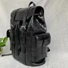 Authentic Crocodile Belly Skin Drawstring Closure Men's Travel Backpack Genuine Alligator Leather Male Large Top-handle Bag Pack 3