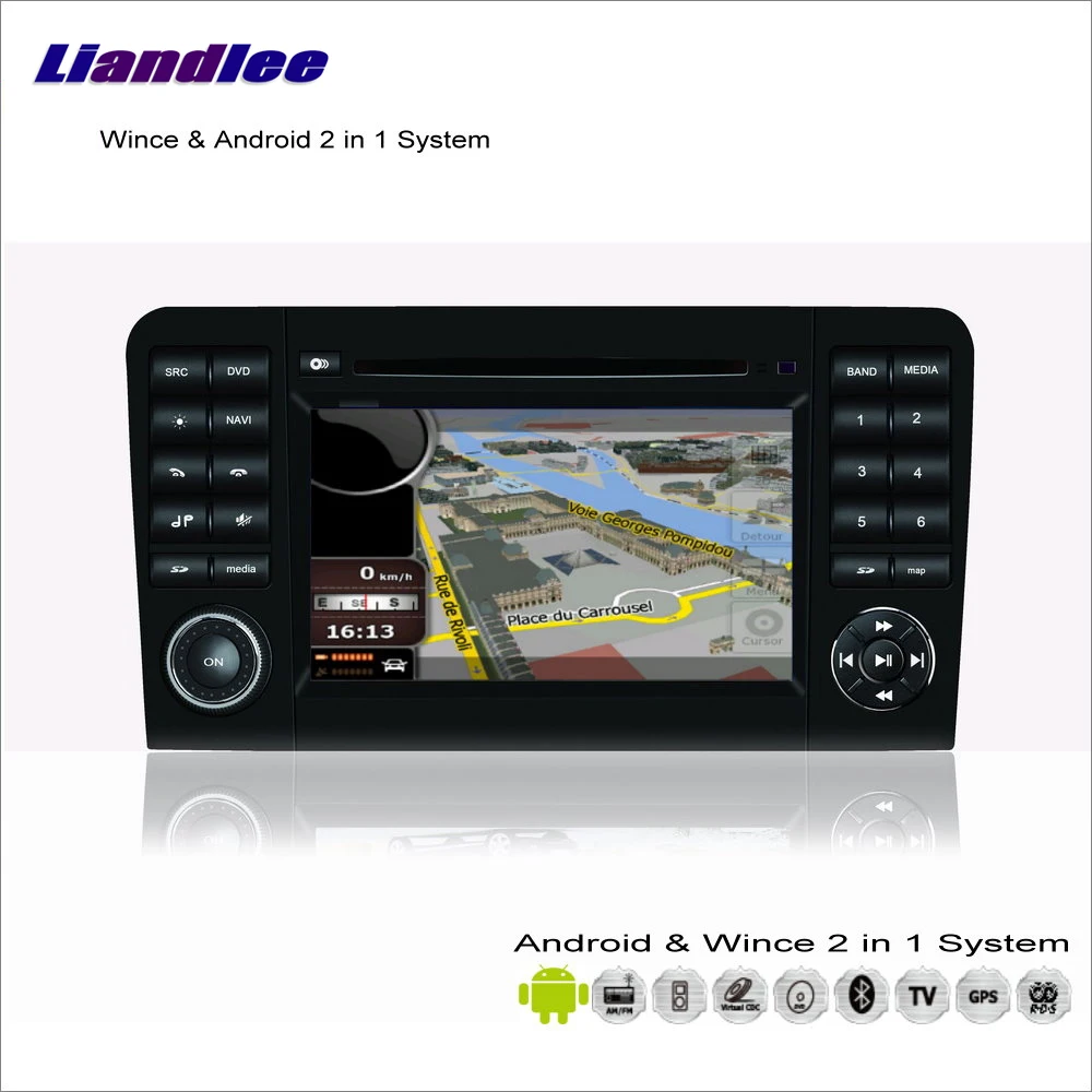 Мультимедийная стерео система Liandlee Android для Mercedes Benz GL Class X164 / ML W164 радио DVD плеер GPS