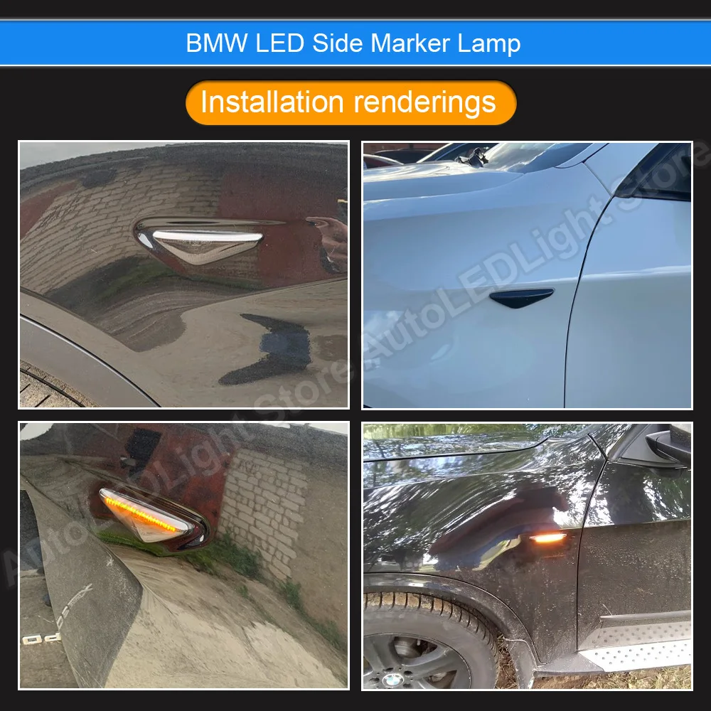Лампа дневного света с указателями поворота для BMW X3 F25 X5 E70 LCI X6 E71X6 E72 2