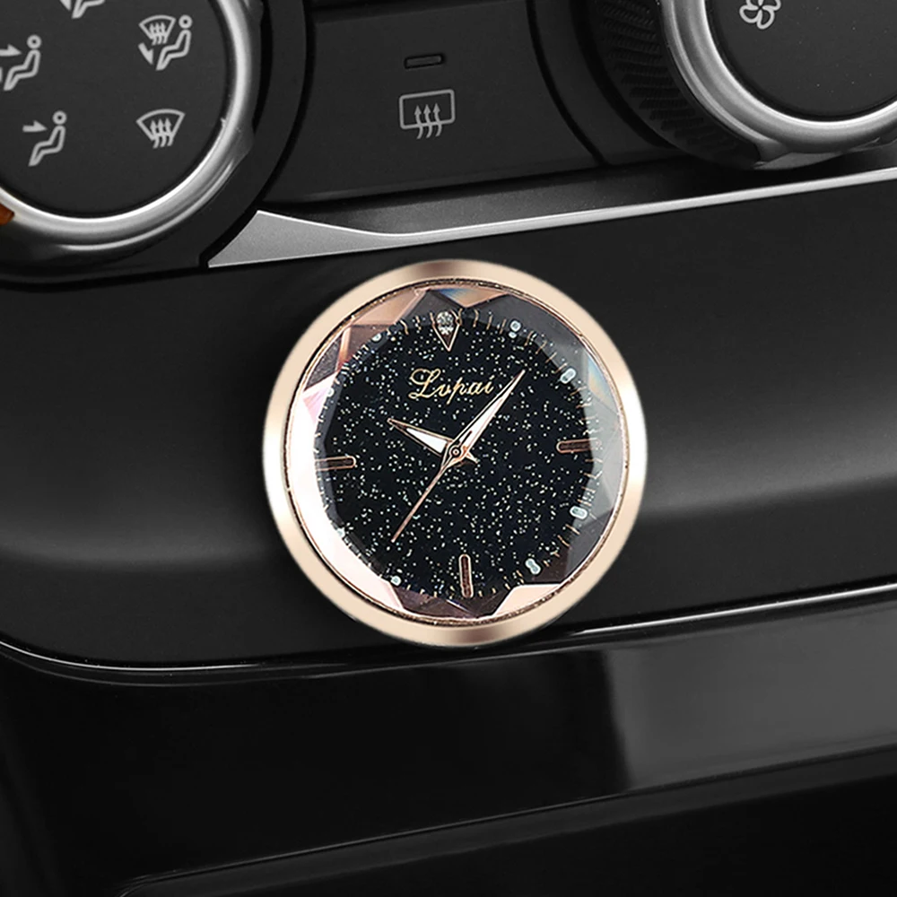 

Car Styling Mini Fine Metal Electronic Clock Simple Scale Car Interior Decoration Paste Study Convenience for car home office