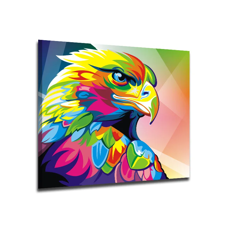 

Manufacturers Abstract Decorative Painting Frame Painting Colorful Animal Eagle Computer Airbrush Painting AliExpress Amazon Wis