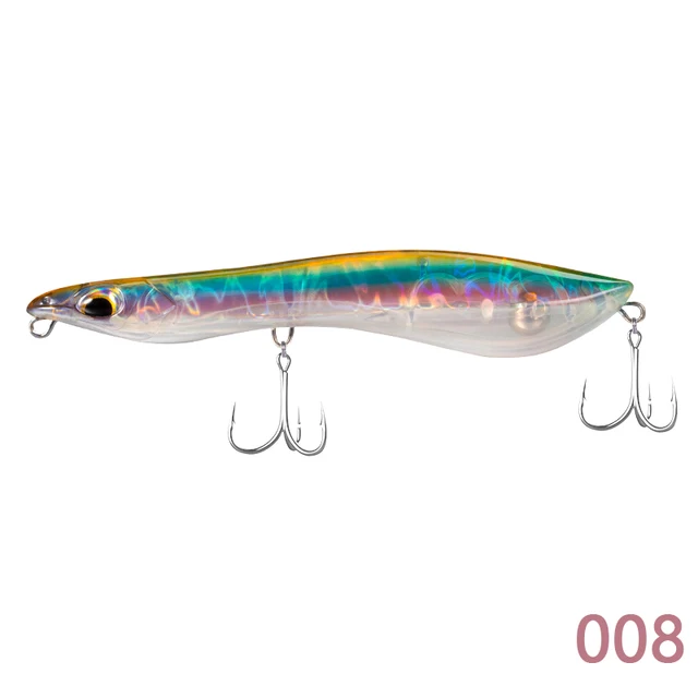 D1 Poppers Lure wtd Long Casting 80MM5.2g Floating 115MM 15.2G /21.3g Pencil Bait Saltwater Freshwater Snakehead of Pike Fishing 008