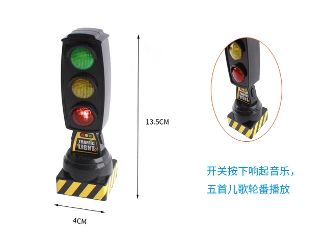 NUOBESTY 2 Pz Modello a Semaforo Giocattolo Per Bambini Con Segnali  Stradali Gioca Con i Semafori Segnaletica Stradale Di Sicurezza Resina Casa  Delle