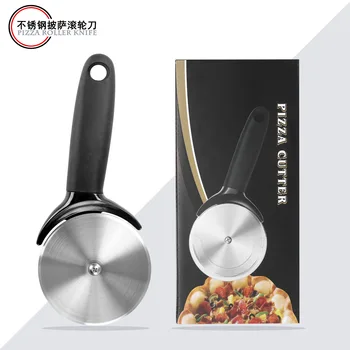

Boxed with Protection Sleeve Stainless Steel Multi-Function jie bing qi Plastic Handle Pizza Cutter round Kitchen Tools