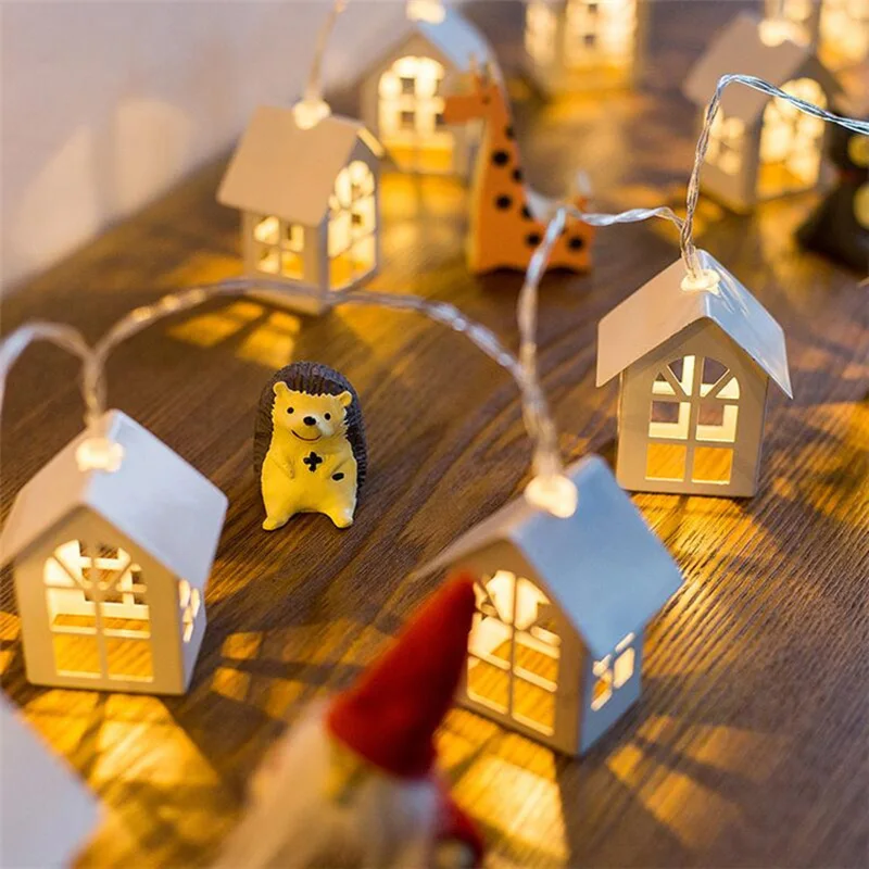 

2M 10LED House Shape Fairy String Light Christmas Decoration 2023 Natal Xmas Tree Decor New Year 2024 Decoration For Home