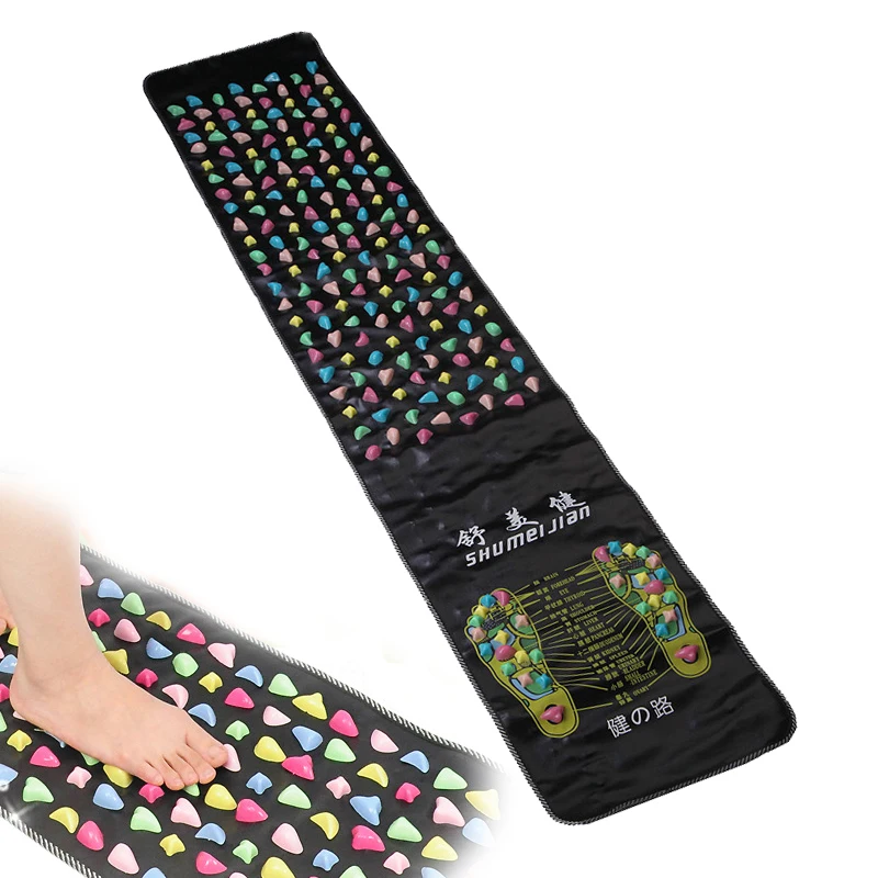 

Chinese Foot Acupressure Massager Foot Relaxation Mat Feet Therapy Cushion Stone Reflexology Walk Stress Pain Tension Relief Pad