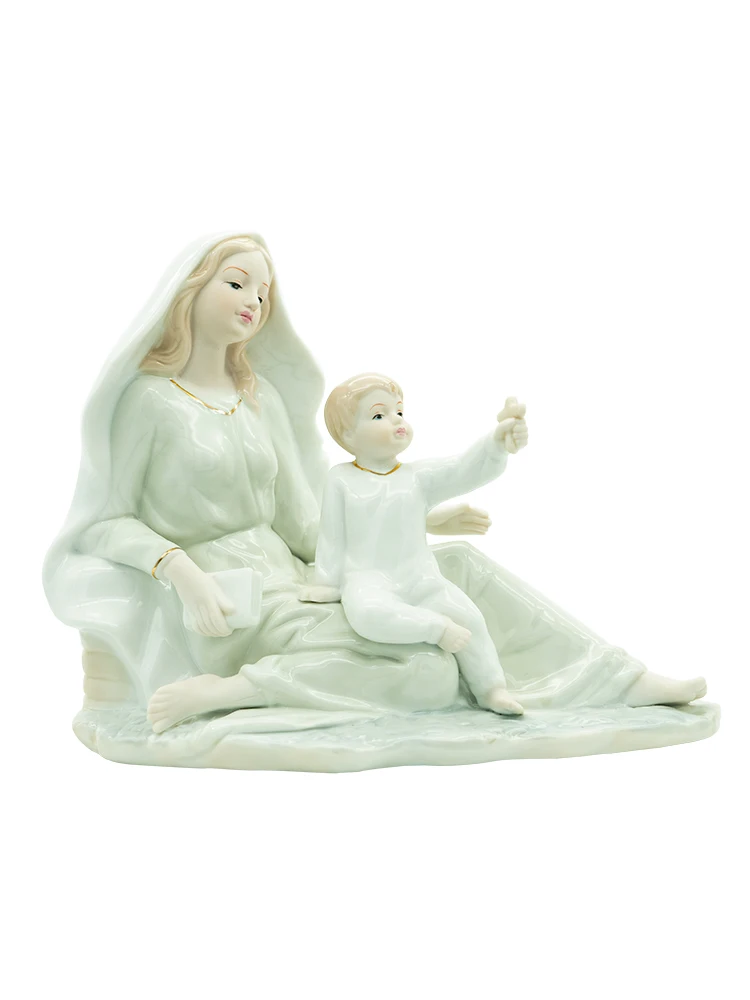 Христианская Католическая икона реликвии Девы Марии церковь семья статуя керамическая подарок украшение