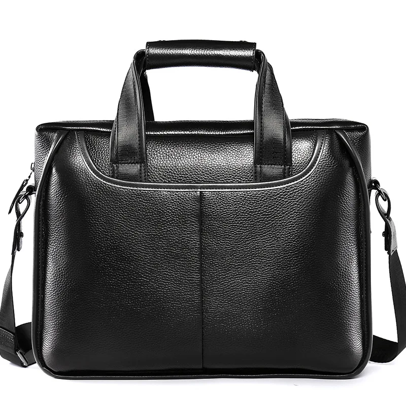 2024 New Fashion Cowhide Male Commercial Briefcase/Real Leather Vintage Men's Messenger Bag/Casual Natural Cowskin Business Bags 6