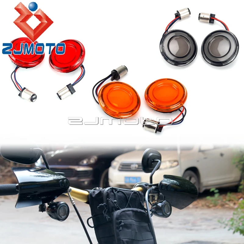 

Motorcycle 2X 1157 LED 12V Turn Signal Light Conversions Bullet Style For Harley Dyna Touring Road King Softail Sportster