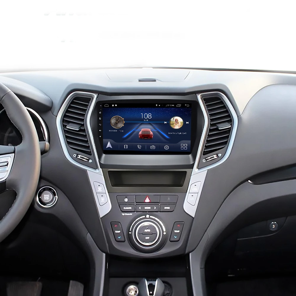 Android 9,0 4G Lte Автомобильный мультимедийный навигатор gps dvd-плеер для hyundai IX45 207- лет ips экран радио