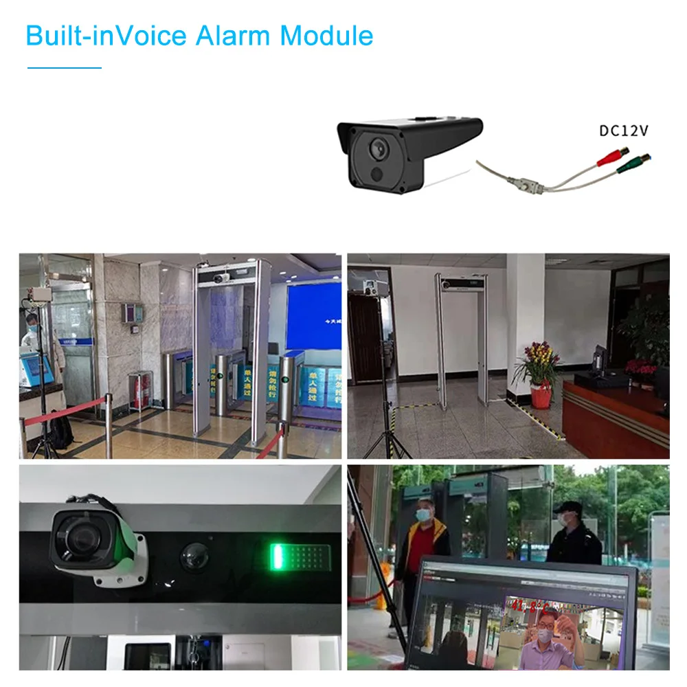 Тепловизор 2 мегапиксельная тепловизор камера с датчиком лихорадки точность