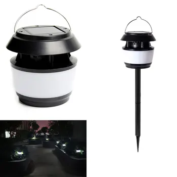 

Solar Landscape Spotlights Waterproof LED Ultrasonic Mosquito Repellent Light Portable Hanging Lantern for Garden Lawn