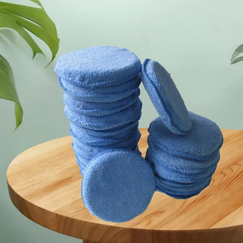 1Pcs 5'' Car Ceramic Coating EVA Sponge Glass Nano Wax Coat Applicator Pads Washing Tools Soft Microfiber Wax Applicator