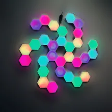 

Quantum Lamp Splicing Music Wall Light Live Background Phantom Music Light Hexagonal Module LED Decorative Light Voice Control