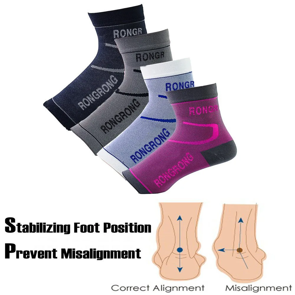Медицинский уровень давления лодыжки протектор спортивные трикотажные давление лодыжки протектор носки пятки спортивные защитные носки