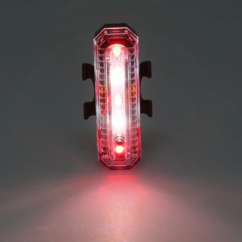 4 режима светодиодный велосипедный задний фонарь ночной Светильник USB Перезаряжаемый красный и белый светильник