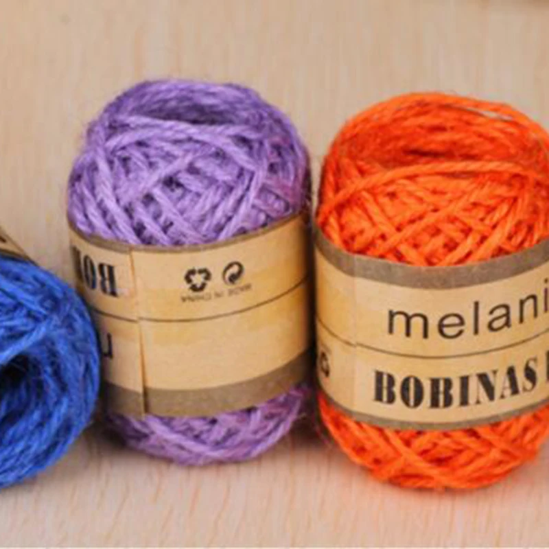10M/Roll Hemp Twine String Photo Wall Gift Box Craft Making Material Hemp Rope