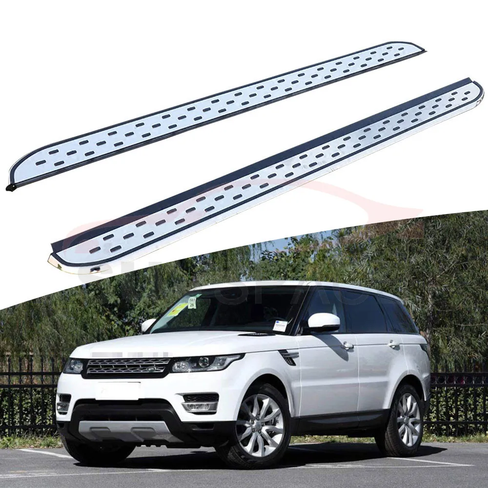 Боковой Шаг подходит для Land Rover Range Rover Sport- Беговая плата nerf bar 2 шт. Левая Правая алюминиевая боковая подножка боковая педаль