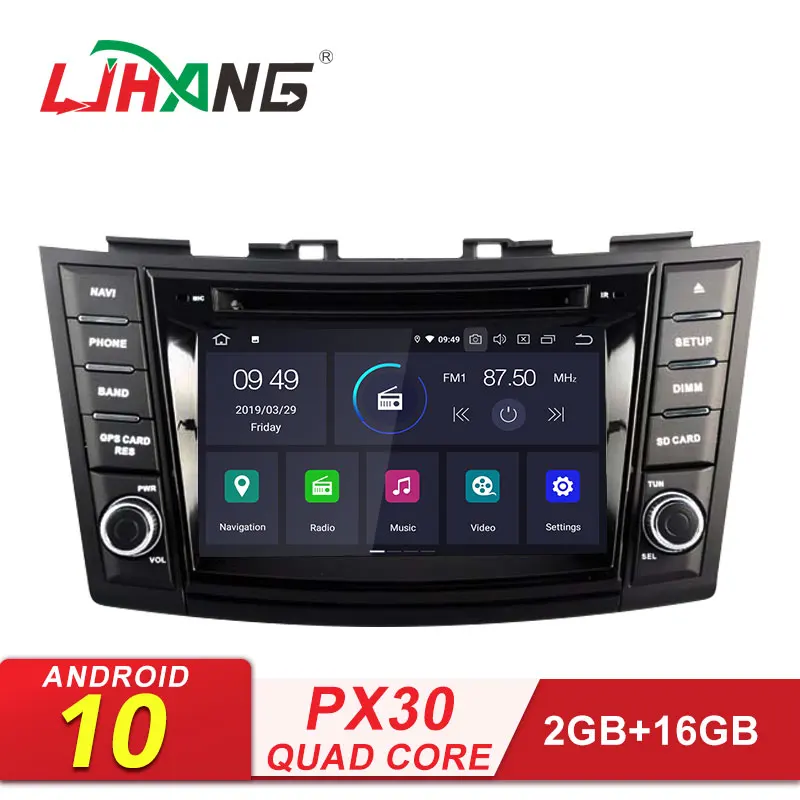 Автомобильный DVD-плеер LJHANG Android 10 для Suzuki Swift 2011 2012 2013 2014 2015 Wi-Fi мультимедиа GPS