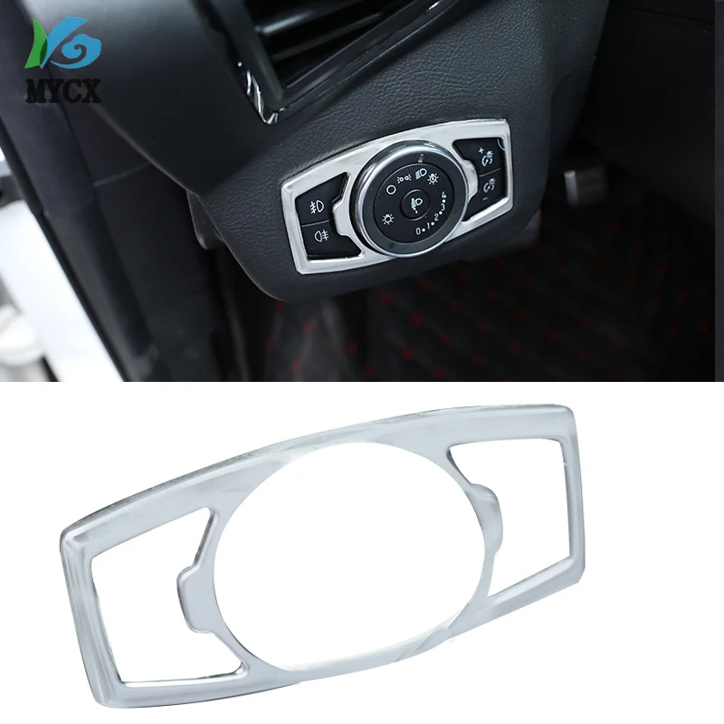 ABS Хром фар переключатель блёстки крышка отделка наклейки для Ford Kuga Escape