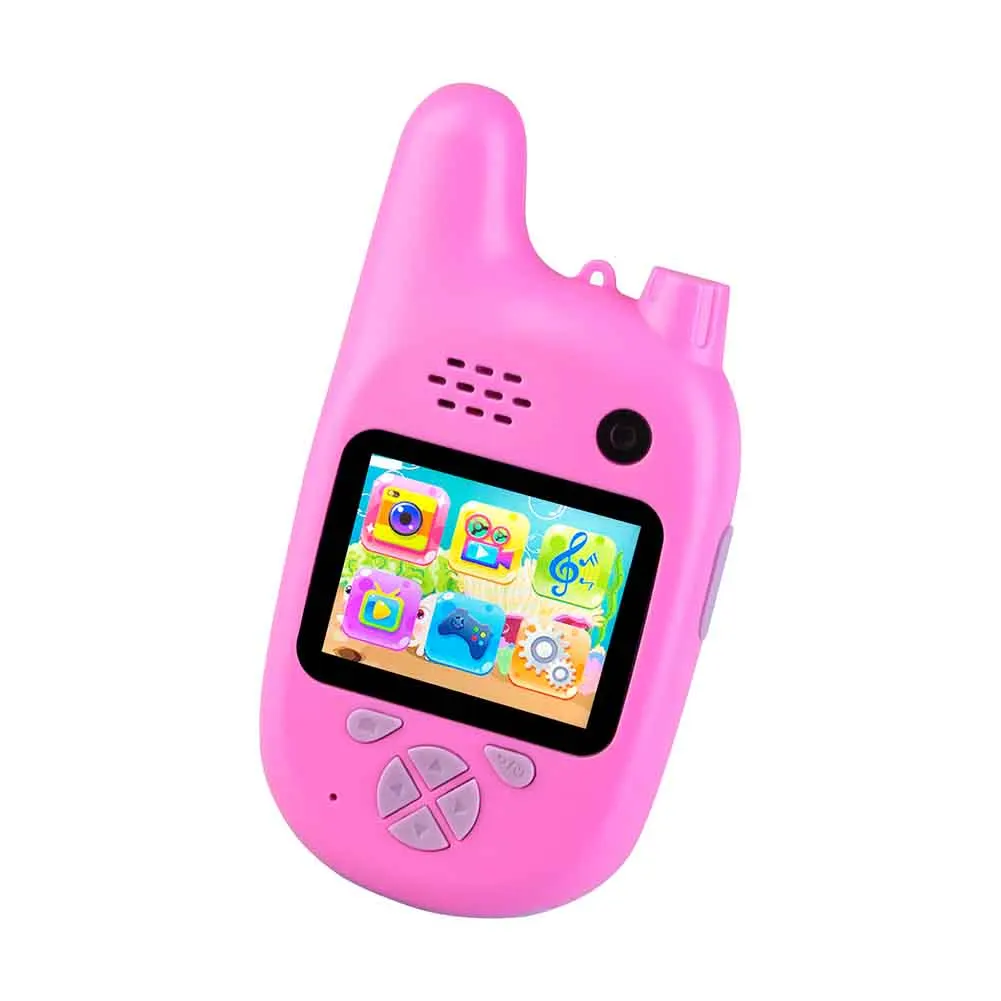 Милые дети мультфильм walkie talkie HD экран видео запись ABS съемки детские мини интерактивные игрушки