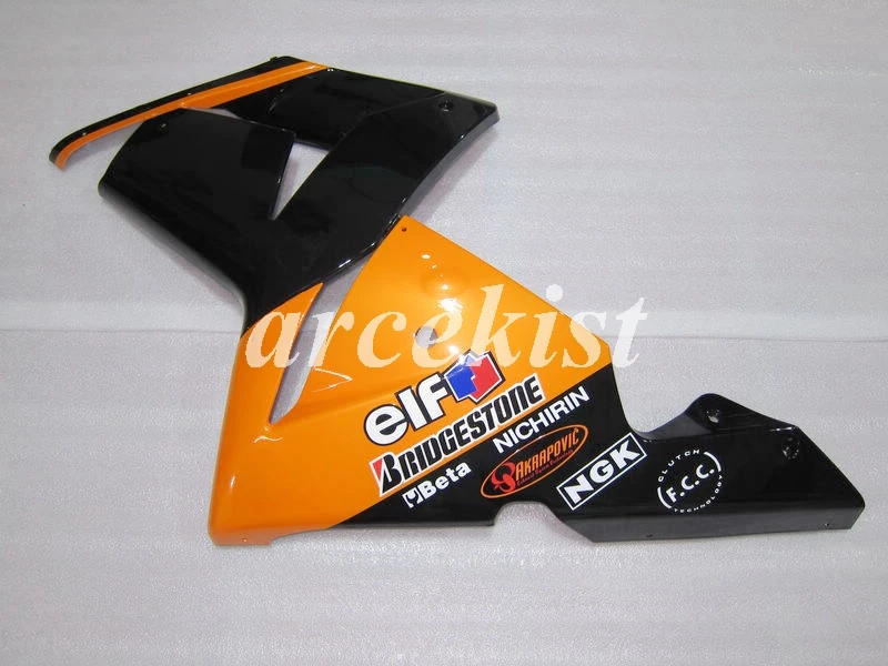 Топ ABS Обтекатели комплект подходит для kawasaki Ninja ZX-10R ZX10R 2004 2005 04 05 10R Кузов Набор на заказ черный оранжевый