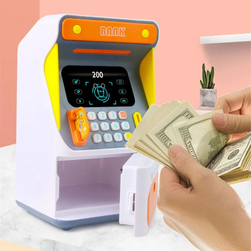 Large Atm Piggy Bank Children 