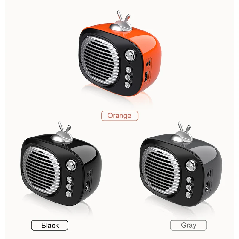 Винтажный Ретро Bluetooth динамик fm-радио старомодный классический стиль поддерживает AUX TF карту DQ-Drop