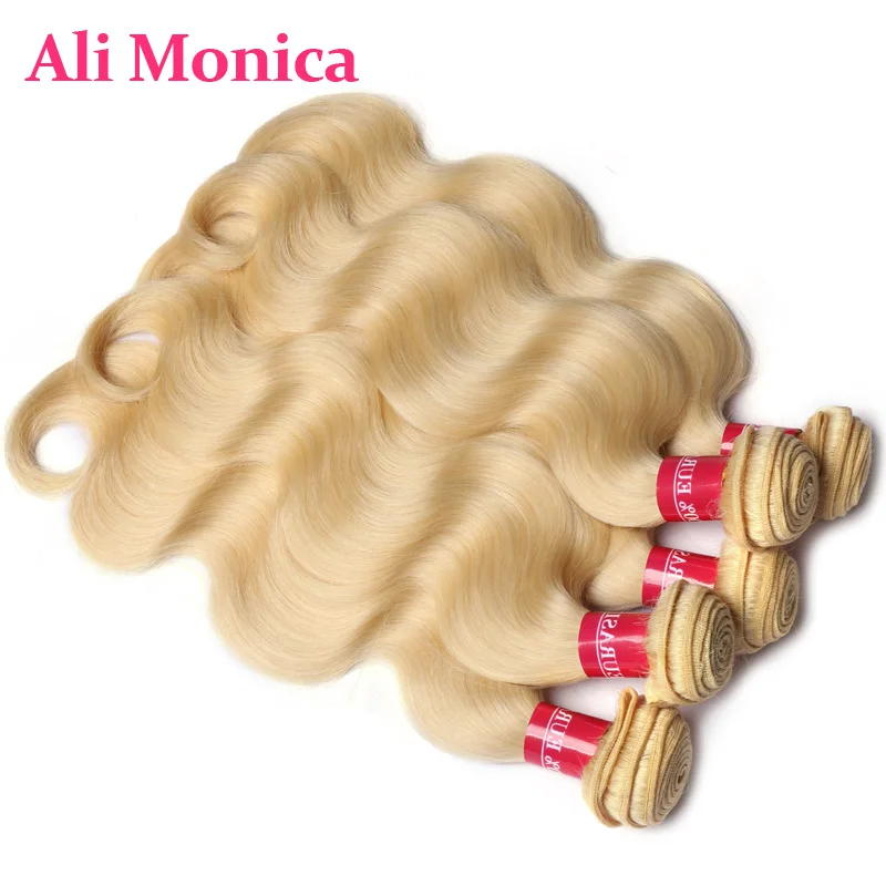Human Hair Bundles 613 Blonde Honey Blonde Body Wave 28 30 32 34 36 inch Weave 1 3 4 Remy Brazilian Hair Bundle human hair extensions human hair bundles