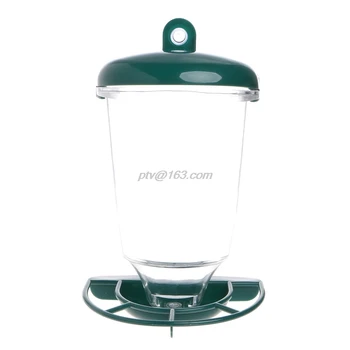 

Glass Perspex Window Bird Feeder Hanging Suction Cup Automatically Feeding Clear Viewing Birds Seeds Feed Peanut For Pet Macaws