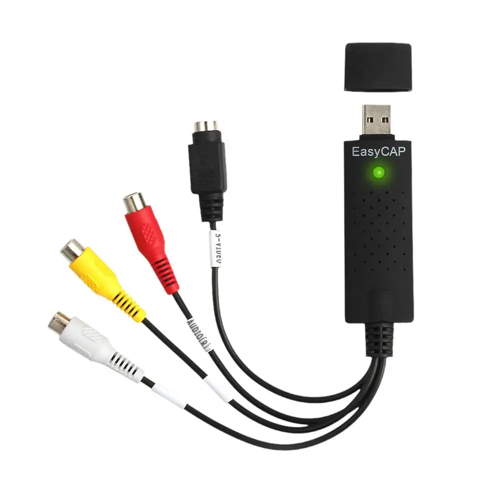 USB2.0 конвертер VHS в DVD захвата видео аудио захвата карты адаптер Scart Rca кабель для Win10 PC адаптер