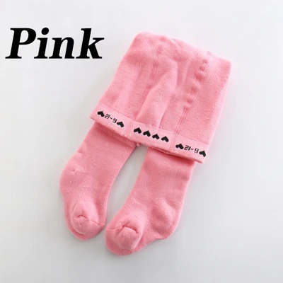Pink От 0 до 6 лет, хлопковые чулки для девочек на осень и зиму, колготки для малышей, вязаные колготки-чулки для маленьких девочек, облегающая одежда, аксессуары - Цвет: Pink