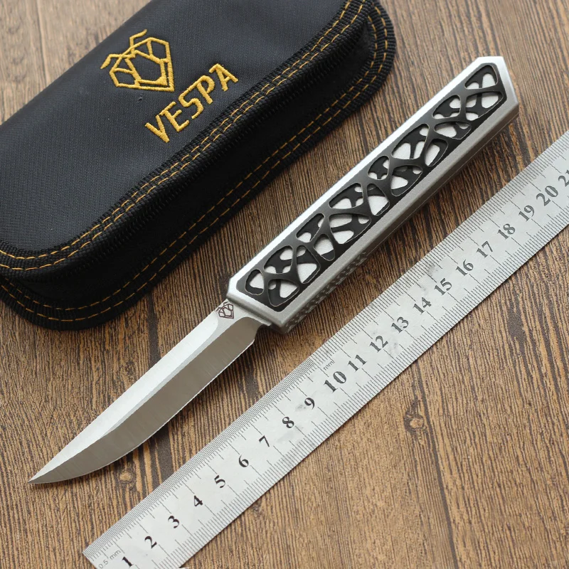 

VESPA Dark star Knife Austria M390 steel Blade TC4 Handle Tactical combat knife Outdoor camping hunting survival knives EDC tool