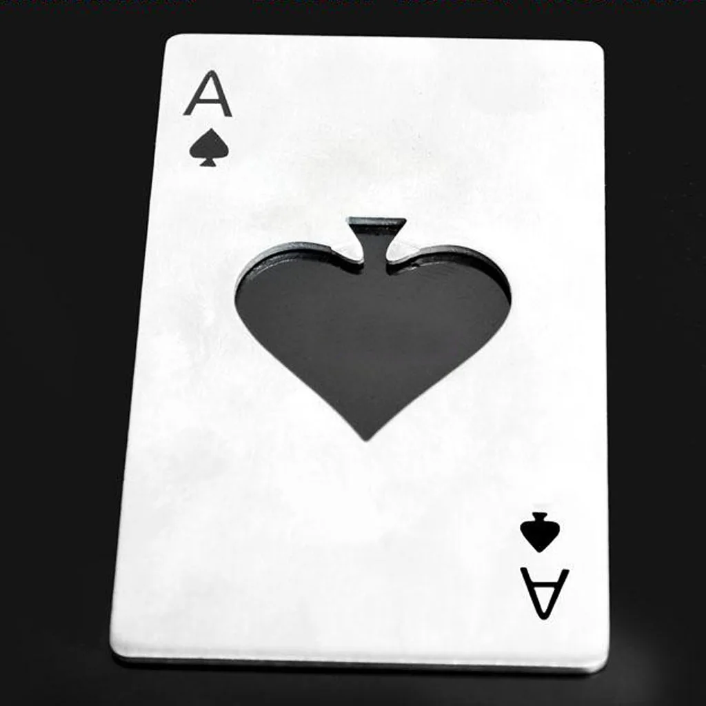 Casino Bottle Openers, Stainless Steel Poker Bottle Opener Beer Bottle Opener Cap Opener for Your Wallet, Lightweight Casino Bottle Openers, Stainless Steel Poker Bottle Opener Beer Bottle Opener Cap Opener for Your Wallet, Lightweight