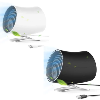 

Personal USB Fan - Portable Mini Table Desk Fan With Double-blades Touch-Control Adjustable Whisper Cooling Fan Desktop Personal