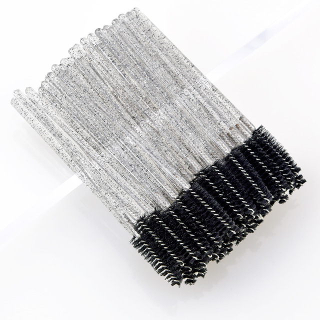 Nylon Eyelash Brush Grafting Eyelash Tool Short Mini Eyelash Comb Eyebrow Brush Makeup Tool Wholesale