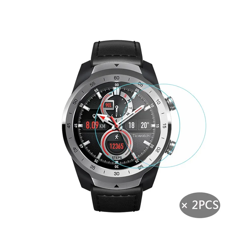 2 шт) защитная пленка из закаленного стекла прозрачная защита для Ticwatch Pro Smartwatch Защитная крышка экрана