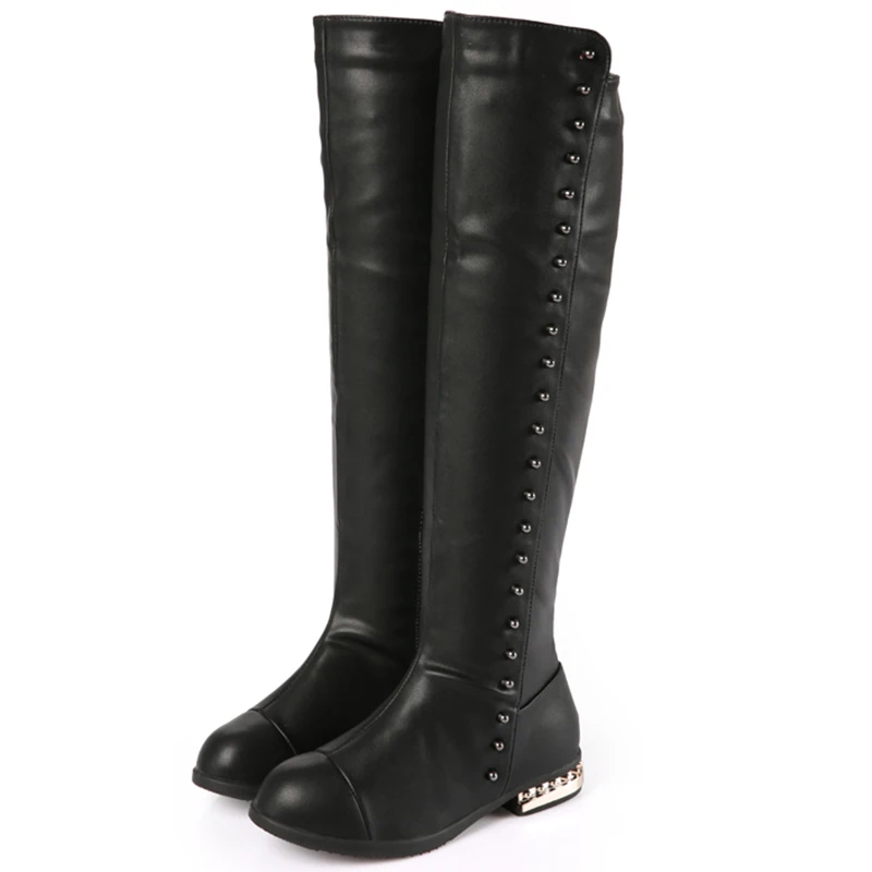 Kid Snow Boot For Girl princess kid high boot  winter girl snow boat Children over the knee boot for girls Children Winter Shoes