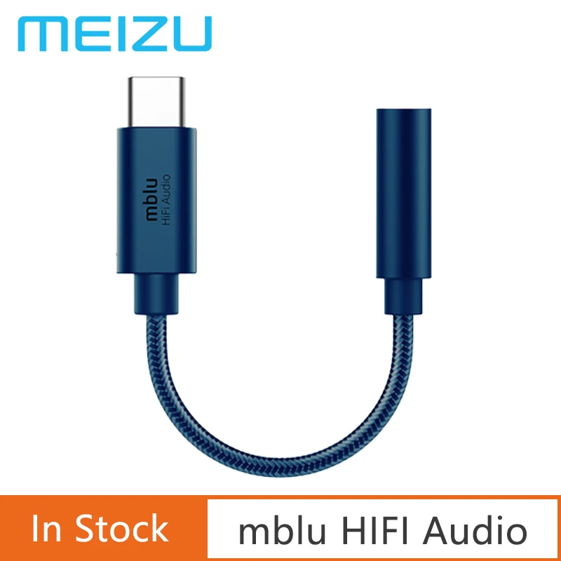 Original Meizu mblu HiFi DAC Earphone Amplifier Type-C to 3.5mm audio adapter CX31993 For Meizu Smartphone