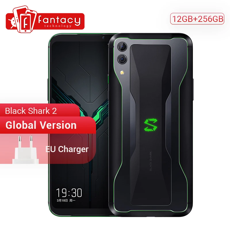 Xiaomi Black Shark 2 с глобальной версией, 12 Гб, 256 ГБ, игровой телефон Snapdragon 855, четыре ядра, 6,39 дюйма, AMOLED экран, мобильный телефон, камера 48 МП