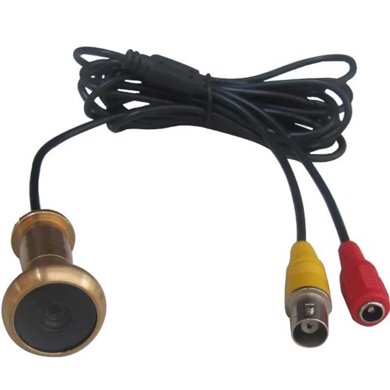 

3RD EYE E50 Wired Door Eye Camera Lens 0.008 Lux Brass 90 Degree Door Viewer Peephole Camcorder Door Camera Lens For TE981H DVR