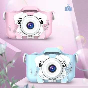 

2.0 inch Kids Mini Camera Cute Children Photo Cameras Rechargeable Digital Video Dual Cam Educational Outdoor Kids Toy Gift