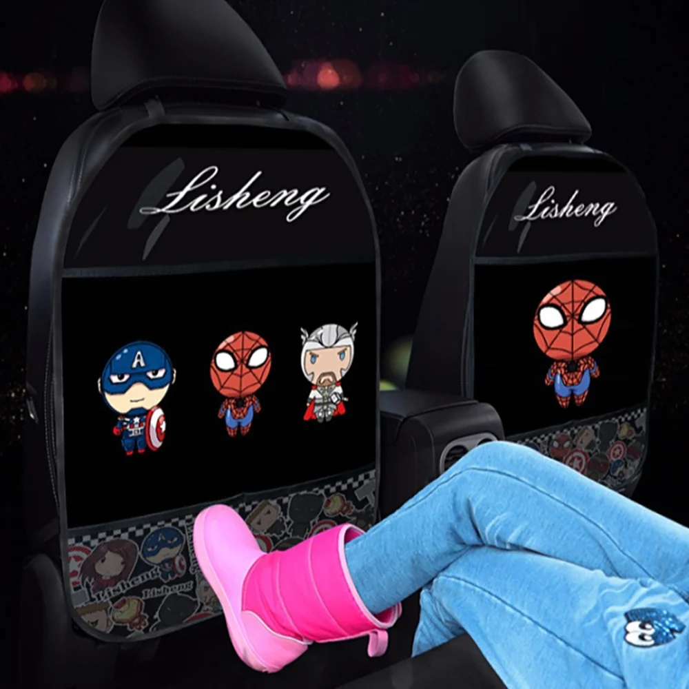 

Car Seat Anti-kick Pad Creative Cartoon Cute Child Universal Safety Seat Protection Anti-dirty Pad Car Seat Cover Auto Parts