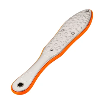 

1pc Foot Scrubber Portable Safe Comfortable Stainless Steel Durable Exfoliator Pedicure Tool Foot Callus Remover Random Color