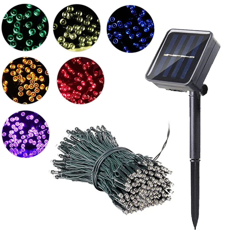 

Solar Powered Lamp Garden 7m/12m/22m Outdoor Solar LED String Lights Waterproof Fairy Christmas Party Garland Decor Home Street